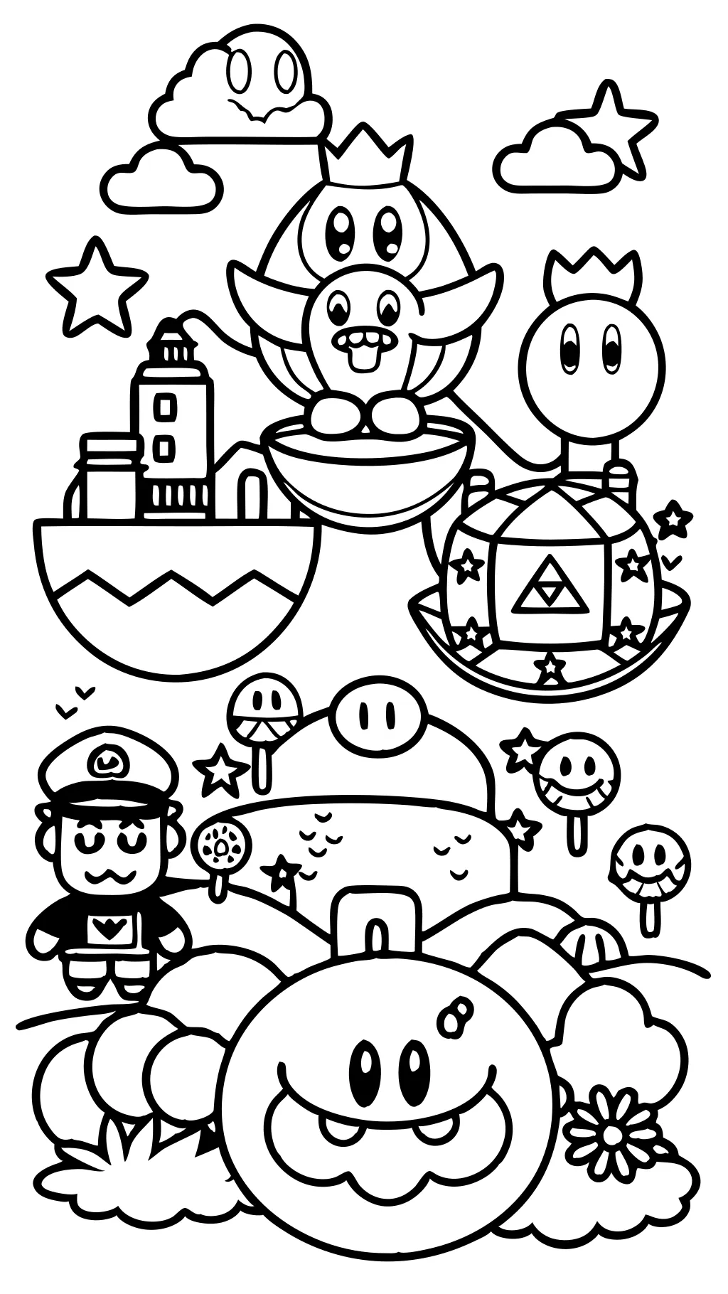 Super Mario Wonder Coloring Pages